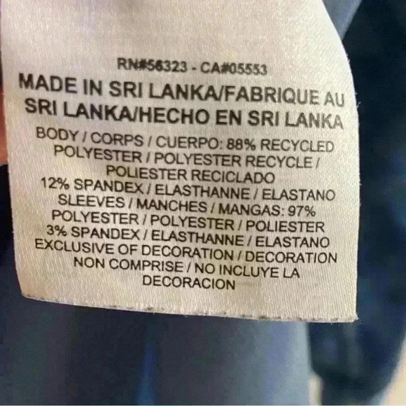 Nike pro men’s blue crewneck layering/workout thumb holes top. Medium - Picture 5 of 5